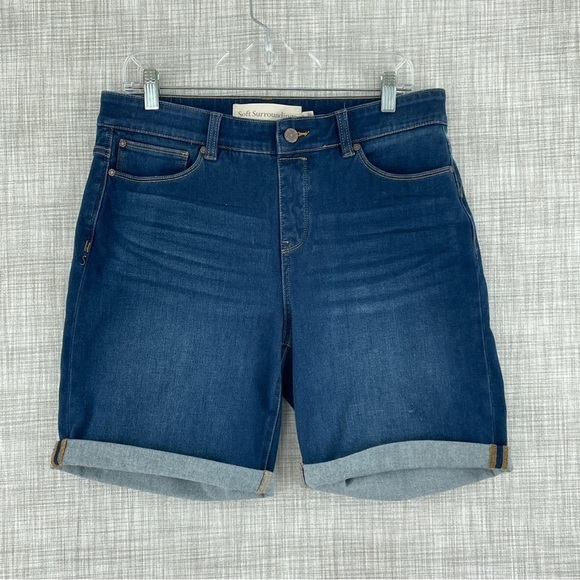NWOT Soft Surroundings Womens Size M jean shorts - Picture 1 of 7